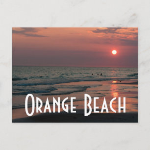 Orange Beach Postkarte