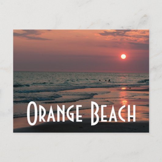 Orange Beach Postkarte (Vorderseite)