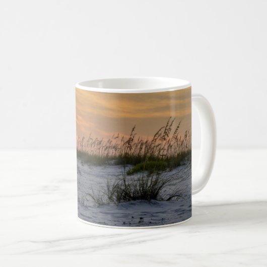 Orange Beach Sunset Kaffeetasse (VorderseiteRechts)