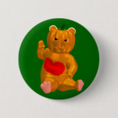 Orange Bear Button (Vorderseite)