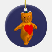 Orange Bear Keramikornament (Hinten)