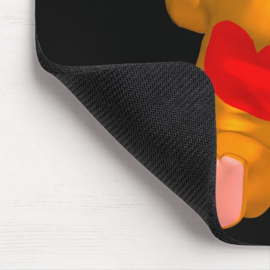 Orange Bear Mousepad (Ecke)