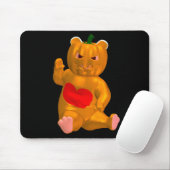 Orange Bear Mousepad (Mit Mouse)