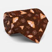 orange beautiful butterfly pattern krawatte (Gerollt)