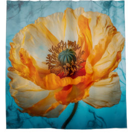 Orange Beauty Duschvorhang