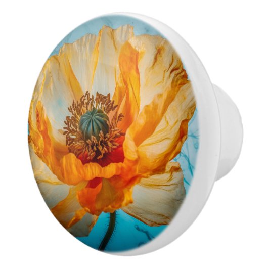 Orange Beauty Keramikknauf (Rechts)