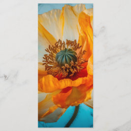 Orange Beauty Lesezeichen Menükarte