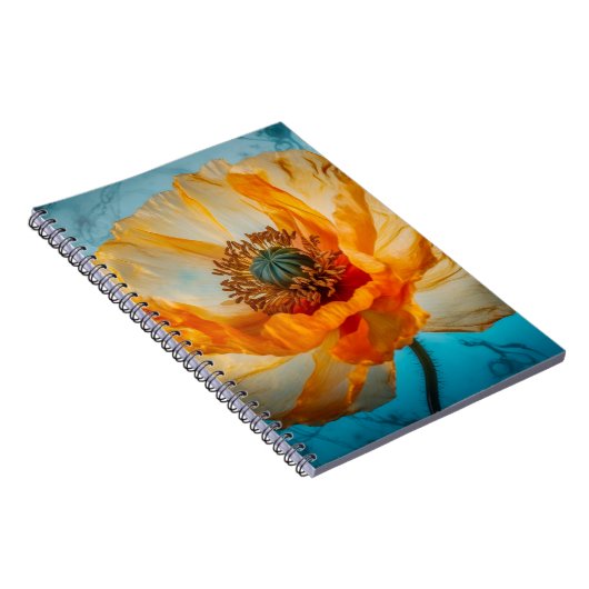 Orange Beauty Notizblock (Rechte Seite)