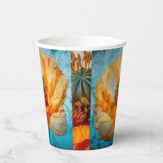 Orange Beauty Pappbecher (Links)