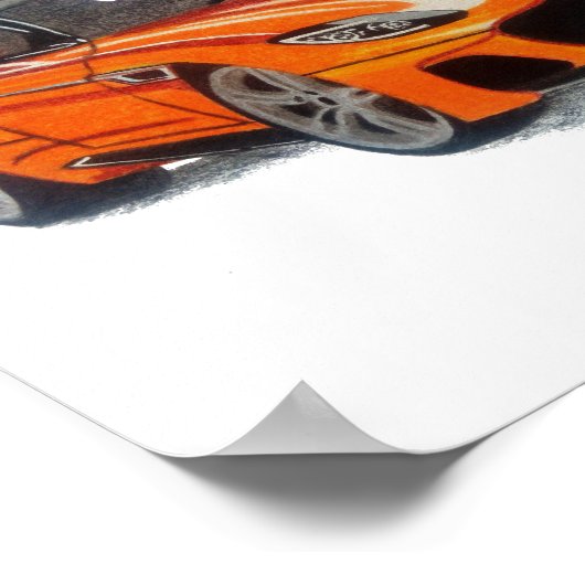 Orange Beauty Poster (Ecke)