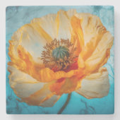 Orange Beauty Steinuntersetzer (Vorderseite)