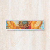 Orange Beauty Türschild (Vorderseite )