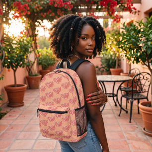 Orange Bedruckter Rucksack