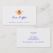 Orange Bee BeesWachs Candlemaker Natur Visitenkarte (Vorne/Hinten)