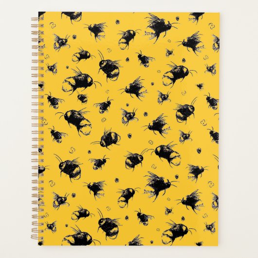 Orange Bee Design Planner - Weihnachtsgeschenk für Planer (Vorderseite)