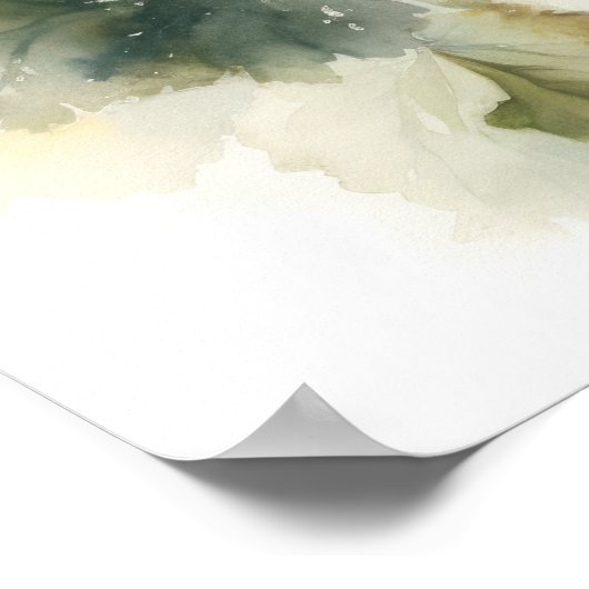 Orange Begonia Blume Art Print Poster (Ecke)