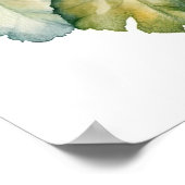 Orange Begonia Blume Art Print Poster (Ecke)