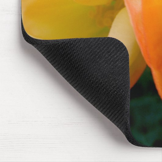 Orange Begonia Mousepad (Ecke)