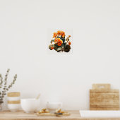 Orange Begonias Blume Art Print Poster (Küche)