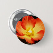 Orange Begonien-Knopf Button (Vorne & Hinten)