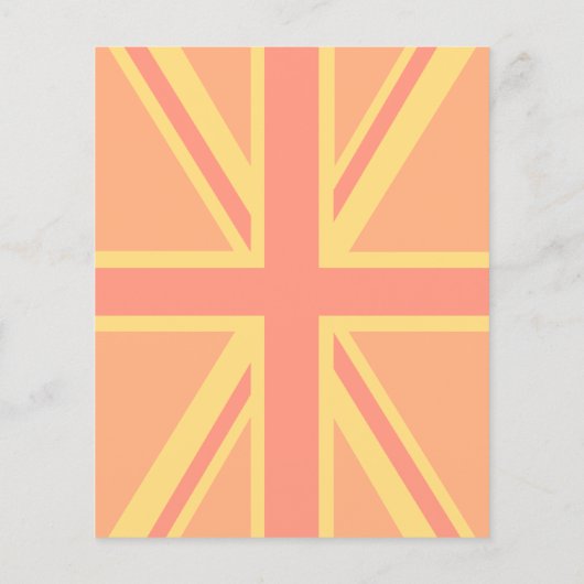 Orange Behielt Ruhe und Ihren Text auf einer Union Flyer (Hinten)