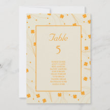 Orange Beige Retro Y2K 70er Blume Muster