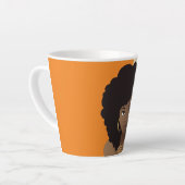 Orange & Beige, Schönheit der Natur mit Blume Milchtasse (Linke Ecke)