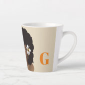 Orange & Beige, Schönheit der Natur mit Blume Milchtasse (Rechts)