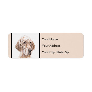 Orange Belton Painting Dog Art