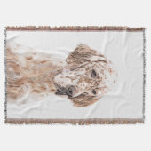 Orange Belton Painting Dog Art Decke (Vorderseite)