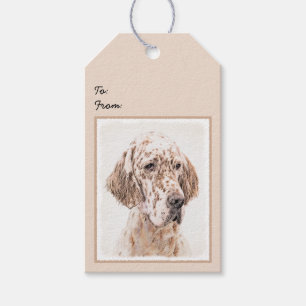 Orange Belton Painting Dog Art Geschenkanhänger