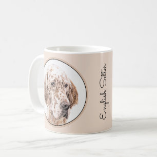 Orange Belton Painting Dog Art Kaffeetasse