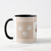 Orange Belton Painting Dog Art Tasse (Links)