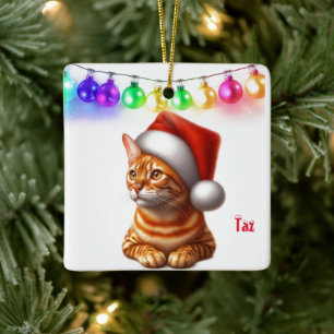 Orange Bengalisch Cat Weihnachtsschmuck