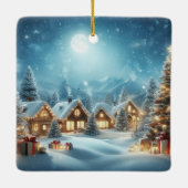 Orange Bengalisch Cat Weihnachtsschmuck (Rückseite)