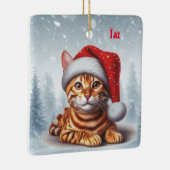 Orange Bengalisch Cat Weihnachtsschmuck (Rechts)