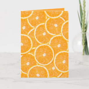 Orange benutzerdefinierte Grußkarte Karte