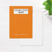 Orange benutzerdefinierte Text- und Logo-Verleihka (Schreibtisch)