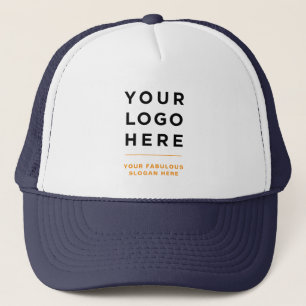Orange   Benutzerdefinierter Logos und Text-Markie Truckerkappe