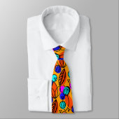 Orange Berry Pop Neck Tie Krawatte (Gebunden)