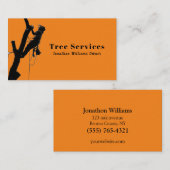 Orange Beruflich Tremingeservice Business Visitenkarte (Vorne/Hinten)