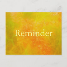 Orange berufliche Terminkarte Erinnerung