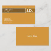 orange berufliches visitenkarte (Vorne/Hinten)