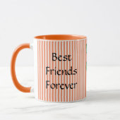 Orange Best Friends Coffee Tasse (Links)