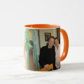 Orange Best Friends Coffee Tasse (VorderseiteRechts)