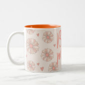 Orange Best Mama Ever Mother Day Tasse (Links)