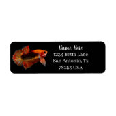 Orange Betta Fighting Fish Return Address (Vorne)