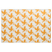 Orange Bewusstseins-Band mit Taube der Hoffnung Stoff (Fat Quarter (45,7 x 55,9 cm))