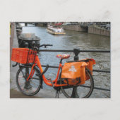 Orange Bicycle Postkarte (Vorderseite)