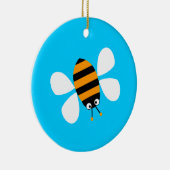 Orange Biene Keramikornament (Rechts)